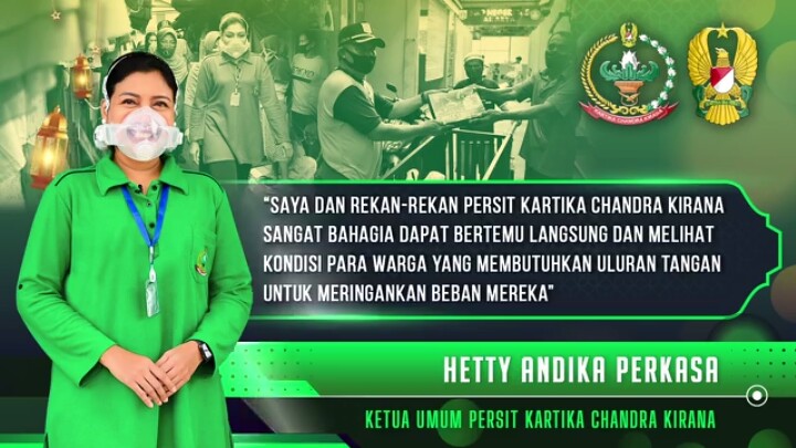 Bingkisan Hari Raya untuk Warga Grogol di Jumat Barokah Persit KCK I TNI AD