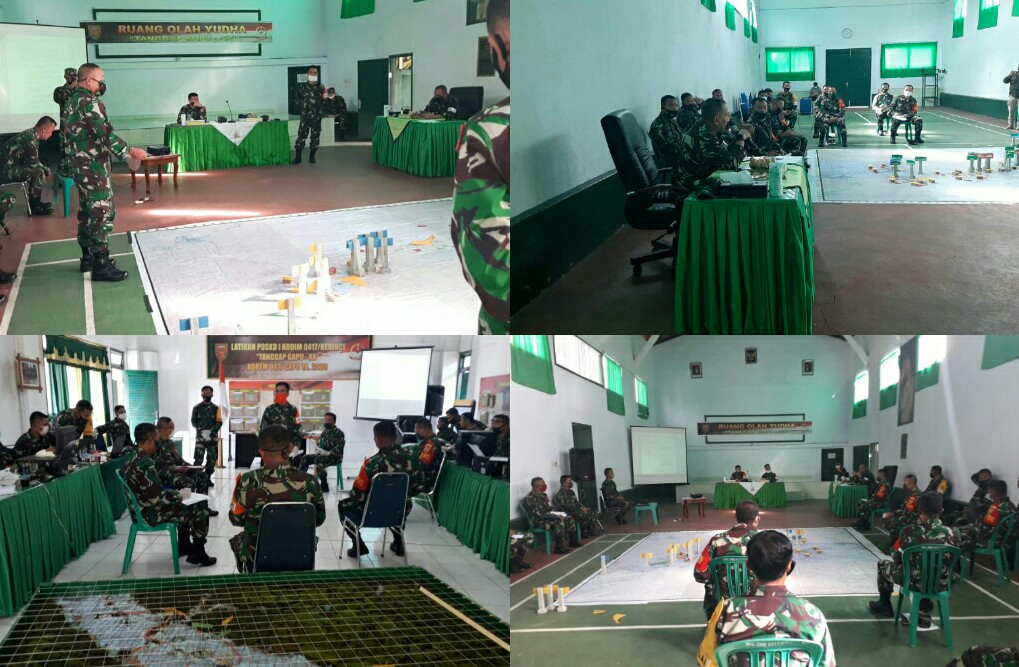 Tutup Latihan Posko I Kerinci, Danrem 042 Gapu Berharap Komandan dan Staf Dapat Melaksanakan Prosedur Hubungan Kerja yang Baik