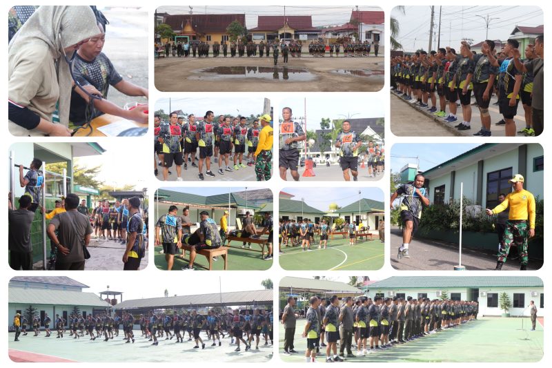 Tim Jasmani Militer Korem 042/Gapu Gelar Tes Garjas di Kodim 0419/Tanjab