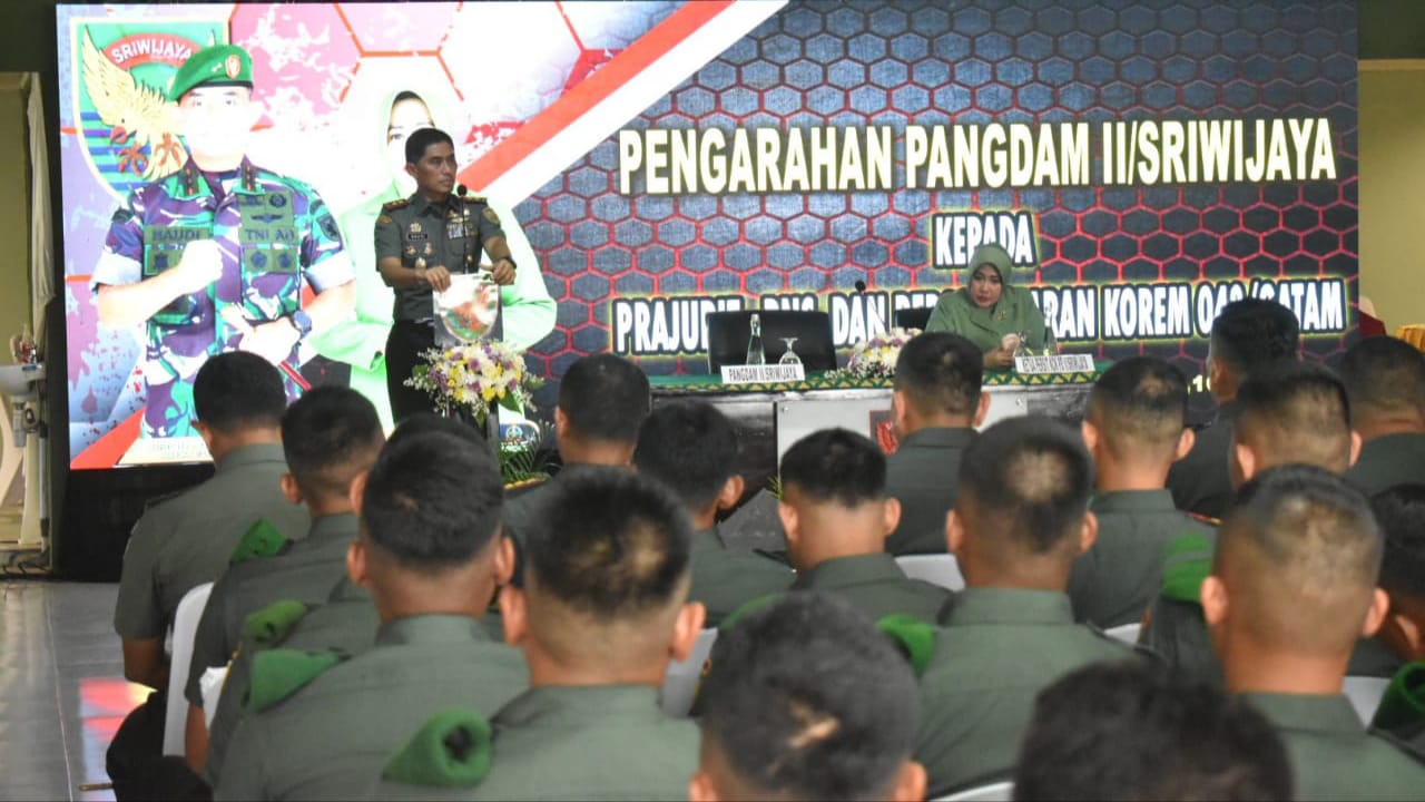 Danrem 042/Gapu Ikuti Apel Dansat TNI AD tersebar Kodam II/Sriwijaya di Lampung