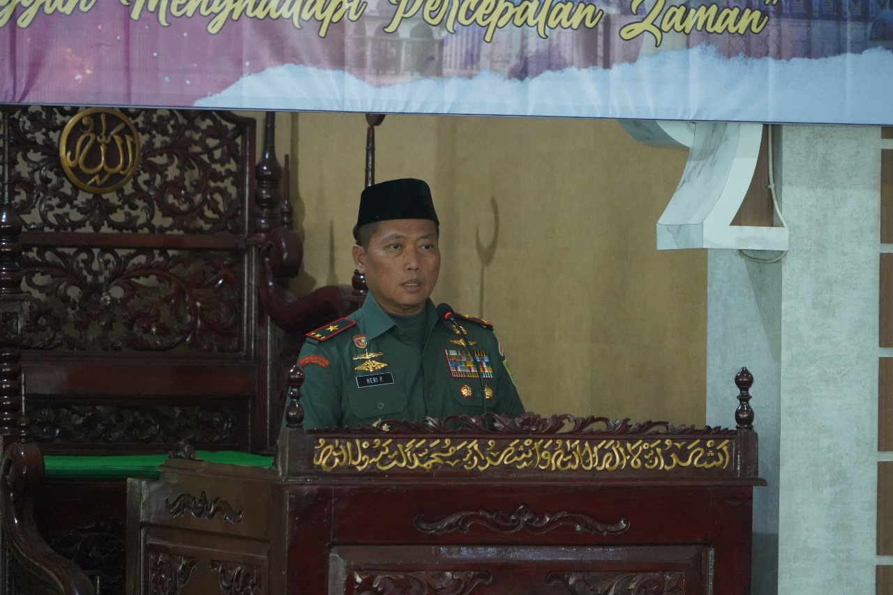 Bangun mentalitas tangguh, Korem 042/Gapu gelar Peringatan Isra Mi’raj Nabi Muhammad SAW 1446 H/2025 M